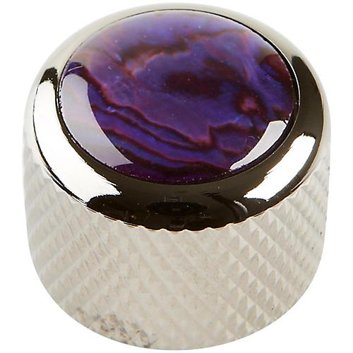 Q Parts Shell Dome Knob Single Condition 1 - Mint Black Chrome Purple Abalone