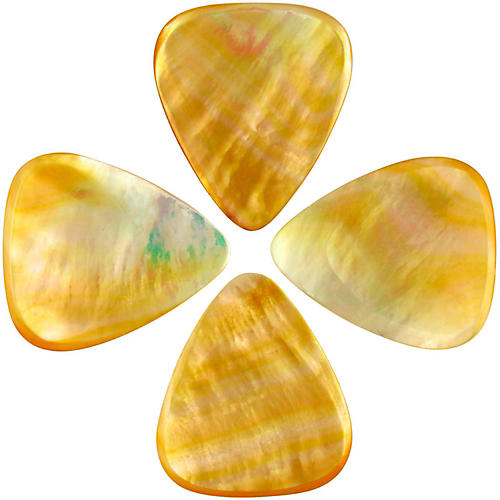 Shell Tones Gold MOP Single Plectrum Guitar Pick