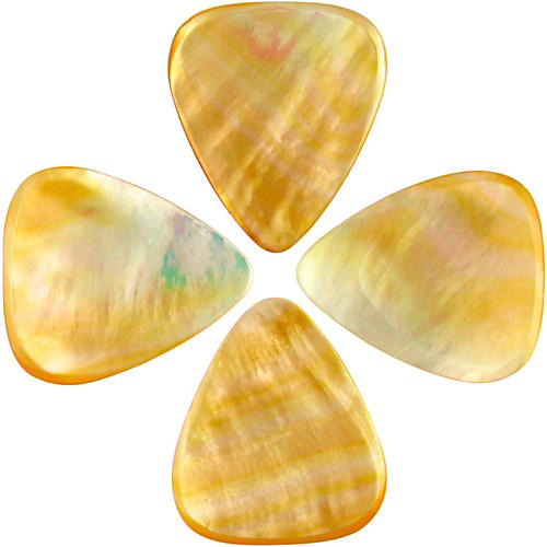 Shell Tones Gold Mother of Pearl Exotic Guitar Pick