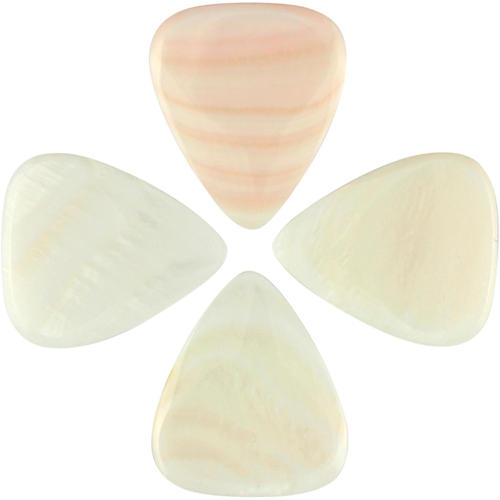 Shell Tones White Mother of Pearl Exotic Guitar Pick