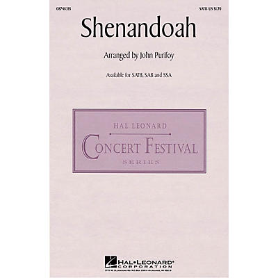 Hal Leonard Shenandoah SATB arranged by John Purifoy