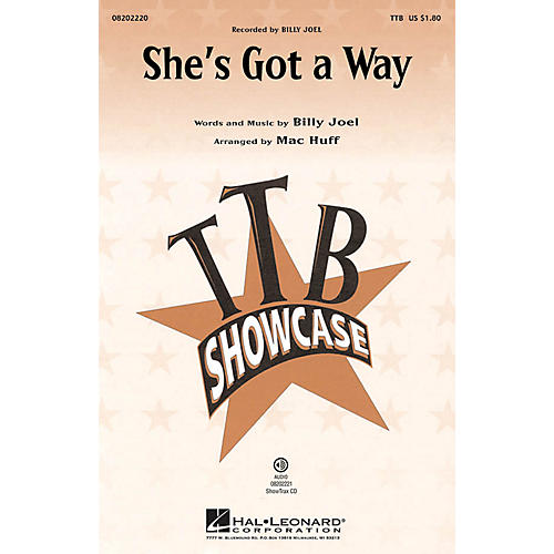 Hal Leonard She's Got a Way TTB by Billy Joel arranged by Mac Huff