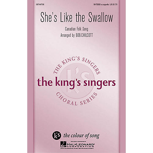 Hal Leonard She's like the Swallow (SATBBB a cappella) by The King's Singers arranged by Bob Chilcott