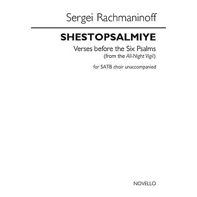 Novello Shestopsalmiye (Verses Before the Six Psalms) SATB a cappella by Sergei Rachmaninoff