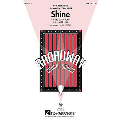 Hal Leonard Shine (from Billy Elliot) ShowTrax CD by Elton John Arranged by Mark Brymer