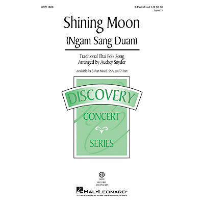 Hal Leonard Shining Moon (Ngam Sang Duan) Discovery Level 1 3-Part Mixed arranged by Audrey Snyder