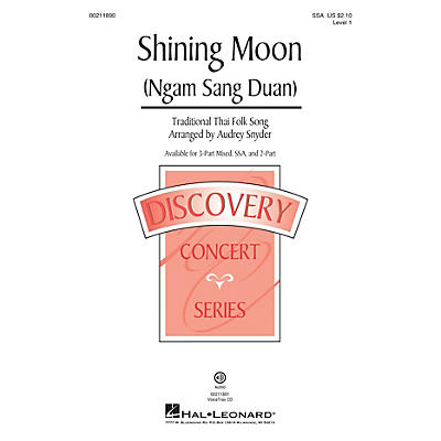 Hal Leonard Shining Moon (Ngam Sang Duan) (Discovery Level 1) SSA arranged by Audrey Snyder