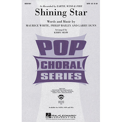 Hal Leonard Shining Star SATB by Earth, Wind & Fire arranged by Kirby Shaw