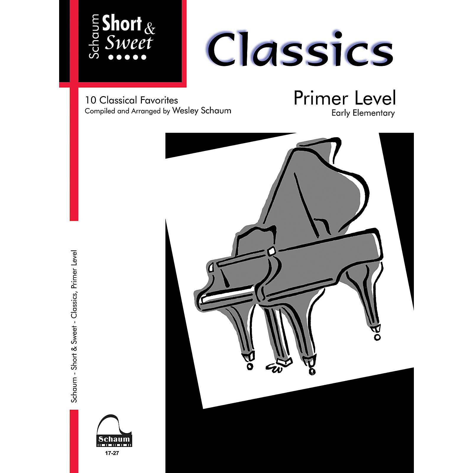 SCHAUM Short & Sweet Classics (Primer Level Early Elem Level) Educational Piano Book Musician