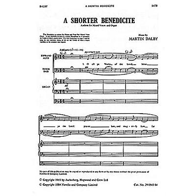 Novello Shorter Benedicte SATB Composed by Martin Dalby