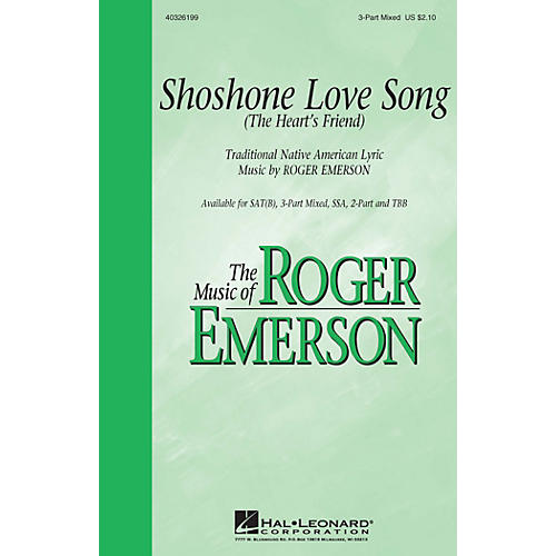 Hal Leonard Shoshone Love Song (The Heart's Friend) 2-Part Arranged by Roger Emerson