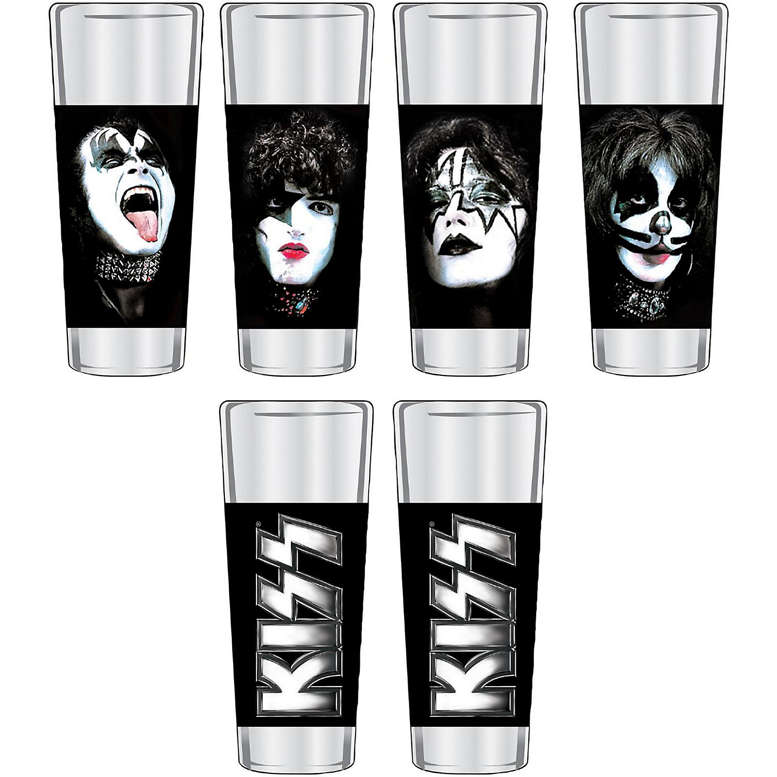 KISS Shot Glasses (Set of 6) | Musician's Friend