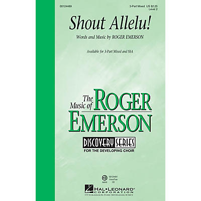 Hal Leonard Shout Allelu! (Discovery Level 2) 3-Part Mixed composed by Roger Emerson