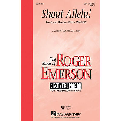Hal Leonard Shout Allelu! (Discovery Level 2) SSA composed by Roger Emerson