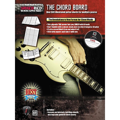 Alfred Shredhed Chord Board for Guitar Poster