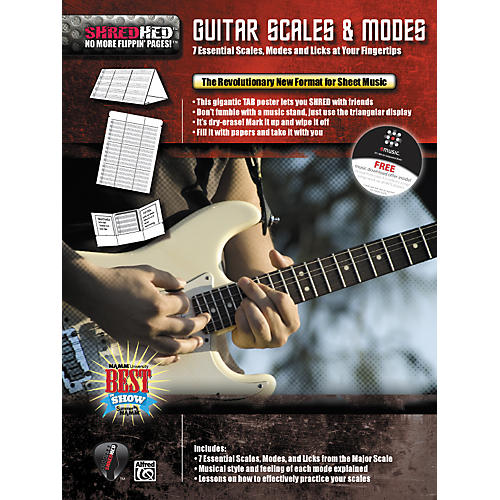 Alfred Shredhed Guitar Scales & Modes Poster