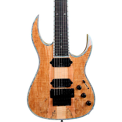 B.C. Rich Shredzilla 7 Prophecy Archtop with Floyd Rose 7-String Electric Guitar Condition 1 - Mint Spalted Maple