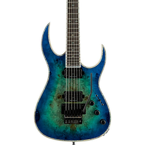 B.C. Rich Shredzilla Prophecy Archtop with Floyd Rose Electric Guitar Cyan Blue