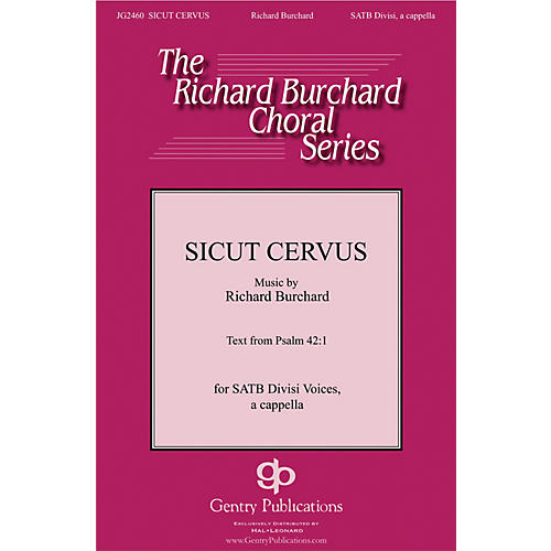 Gentry Publications Sicut Cervus SATB a cappella composed by Richard Burchard