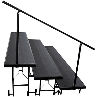 National Public Seating Side Guard Rails for Standard Risers