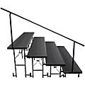 National Public Seating Side Guard Rails for Standard Risers 3-Level4-Level