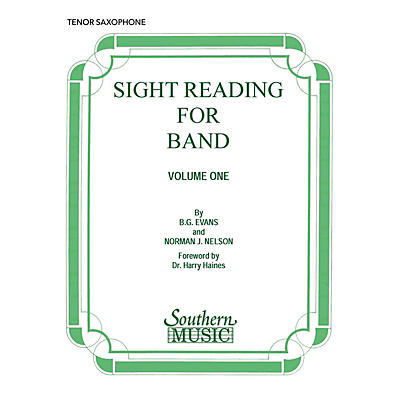 Southern Sight Reading for Band, Book 1 (B-Flat Tenor Saxophone) Concert Band Level 2 Composed by Billy Evans