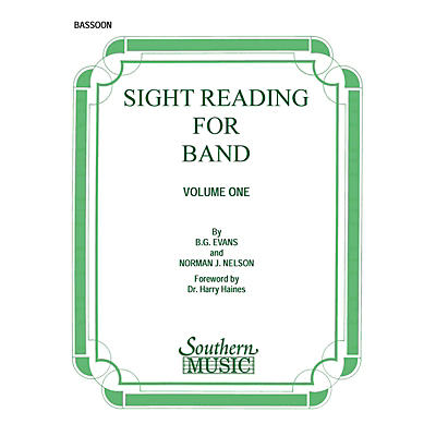 Southern Sight Reading for Band, Book 1 (Bassoon) Southern Music Series by Billy Evans