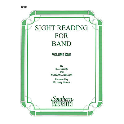 Southern Sight Reading for Band, Book 1 (Oboe) Southern Music Series by Billy Evans