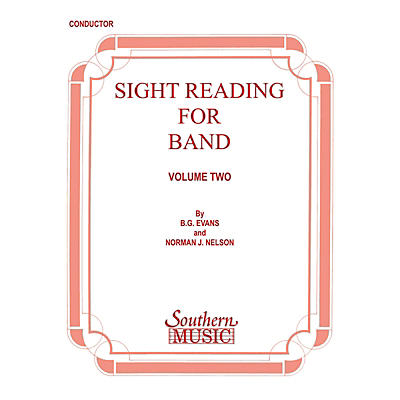 Southern Sight Reading for Band, Book 2 (Bb Tenor Saxophone) Concert Band Level 2 Composed by Billy Evans