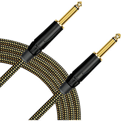 Live Wire Signature Guitar Cable Straight/Straight Black and Yellow