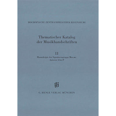 G. Henle Verlag Signaturengruppe Mus. ms. Autoren A-P Henle Books Series Softcover