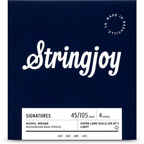 Stringjoy Signatures 4 String Extra Long Scale Nickel Wound Bass Guitar Strings 45 - 105