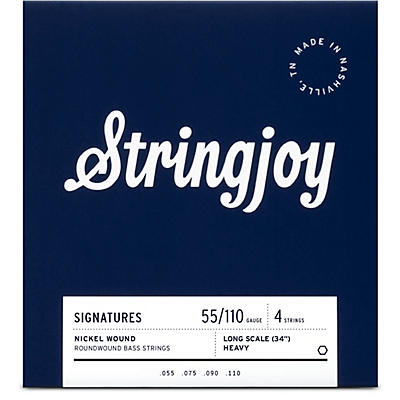 Stringjoy Signatures 4 String Long Scale Nickel Wound Bass Guitar Strings