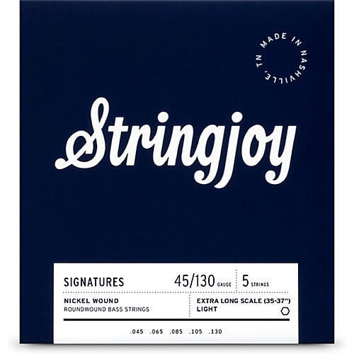 Stringjoy Signatures 5 String Extra Long Scale Nickel Wound Bass Guitar Strings 45 - 130