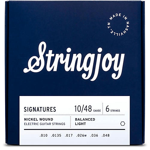 Stringjoy Signatures 6 String Nickel Wound Electric Guitar Strings 10 - 48