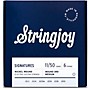 Stringjoy Signatures 6 String Nickel Wound Electric Guitar Strings 11 - 50 (Wound 3rd)