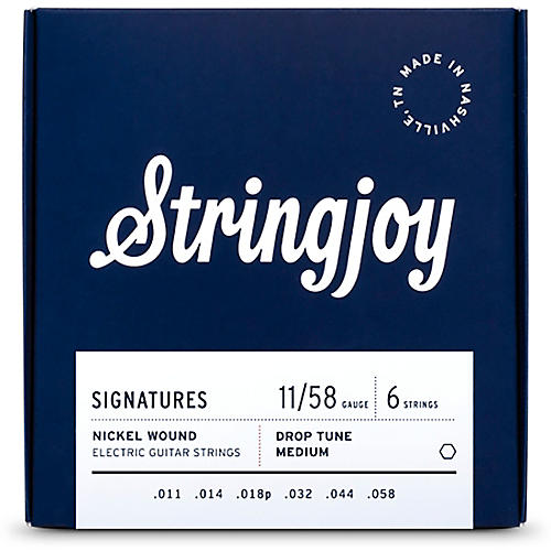Stringjoy Signatures 6 String Nickel Wound Electric Guitar Strings 11 - 58