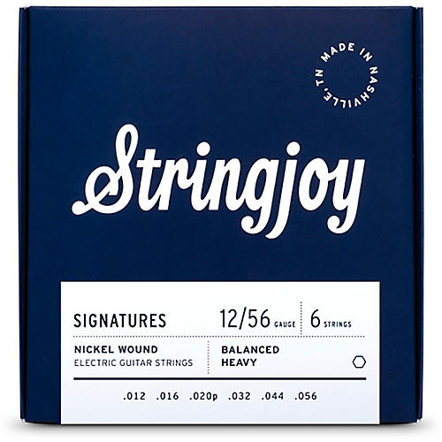 Stringjoy Signatures 6 String Nickel Wound Electric Guitar Strings 12 - 56