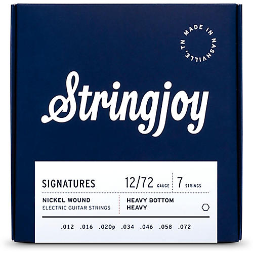 Stringjoy Signatures 7 String Nickel Wound Electric Guitar Strings 12 - 72