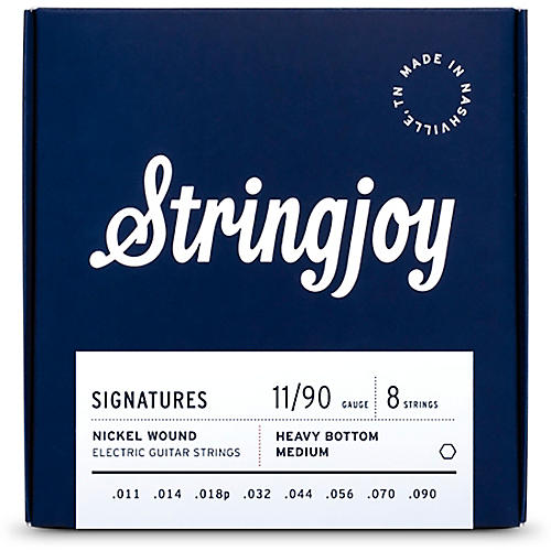 Stringjoy Signatures 8 String Nickel Wound Electric Guitar Strings 11 - 90