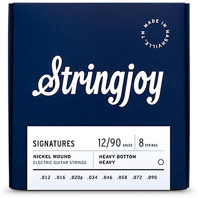 Stringjoy Signatures 8 String Nickel Wound Electric Guitar Strings