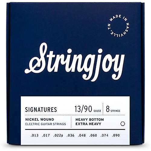 Stringjoy Signatures 8 String Nickel Wound Electric Guitar Strings 13 - 90