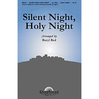 Shawnee Press Silent Night, Holy Night 2-Part arranged by Buryl Red