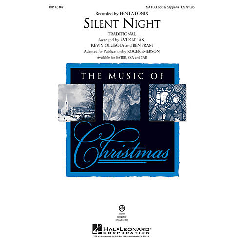 Hal Leonard Silent Night SAB by Pentatonix Arranged by Roger Emerson