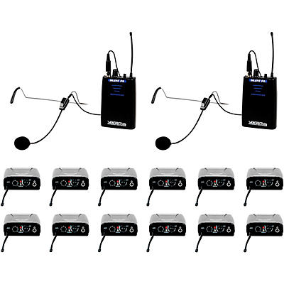 VocoPro SilentPA-IFB-12 One-Way Communication System With 12 Receiver, 902-927.2mHz