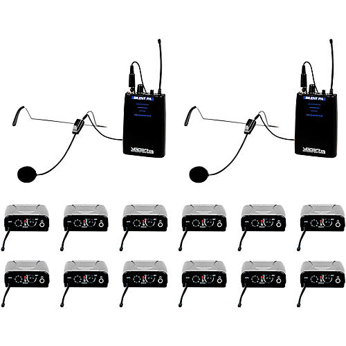 VocoPro SilentPA-IFB-12 One Way Communication System With 12 Receiver