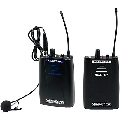 VocoPro SilentPA-PORTABLE 16-Channel UHF Wireless Audio Broadcast System (Bodypack Transmitter & Bodypack Receiver), 900-927.2mHz
