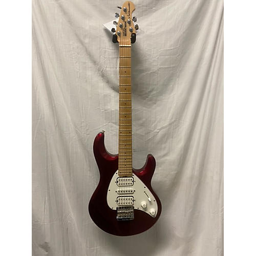 Ernie Ball Music Man Silhouette Solid Body Electric Guitar Red Sparkle