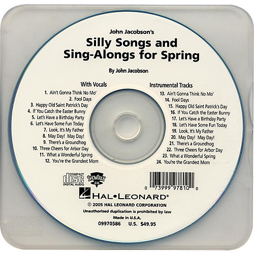 Hal Leonard Silly Songs & Sing-Alongs for Spring Performance/Accompaniment Cd