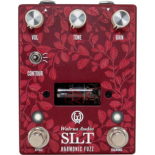 Walrus Audio Silt Harmonic Tube Fuzz Effects Pedal Floral Series 2024 Red